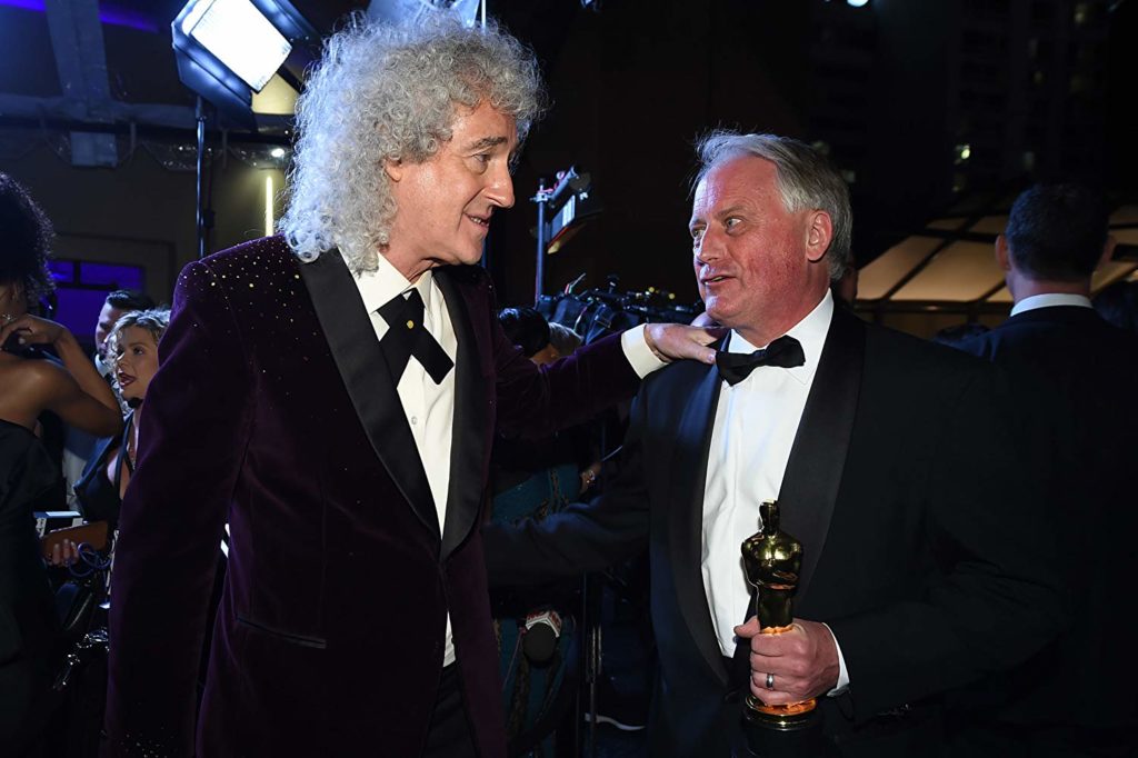 Brian May e Paul Massey no Oscar 2019